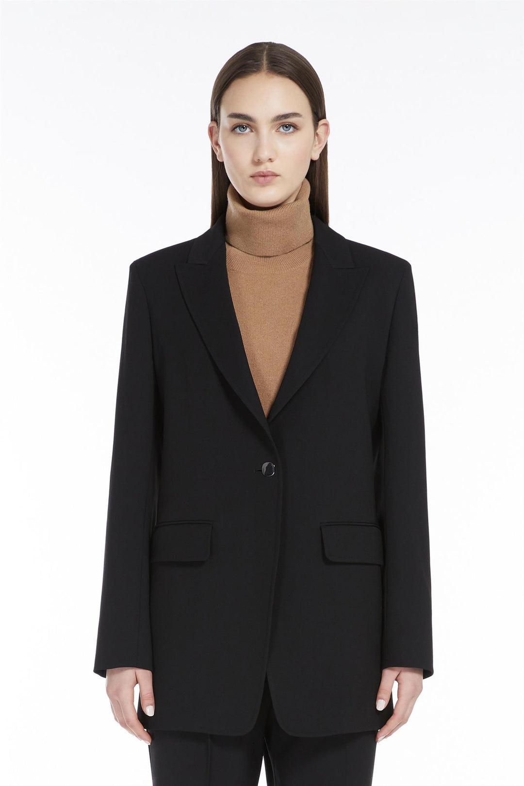 MAX MARA Titty Crepe Wool Blazer - Dale