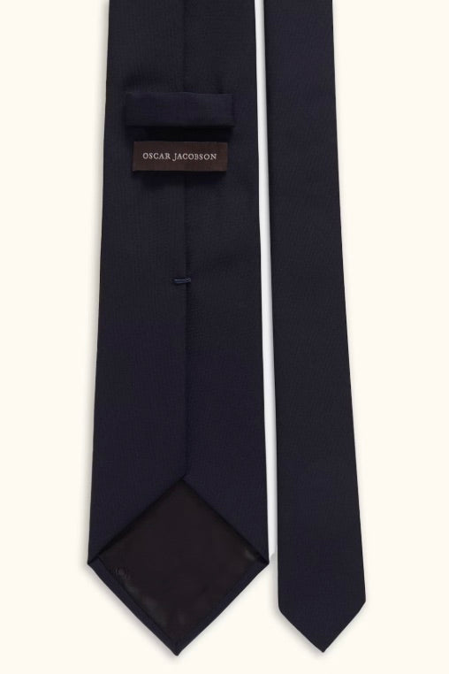 Wool Tie Dark Blue