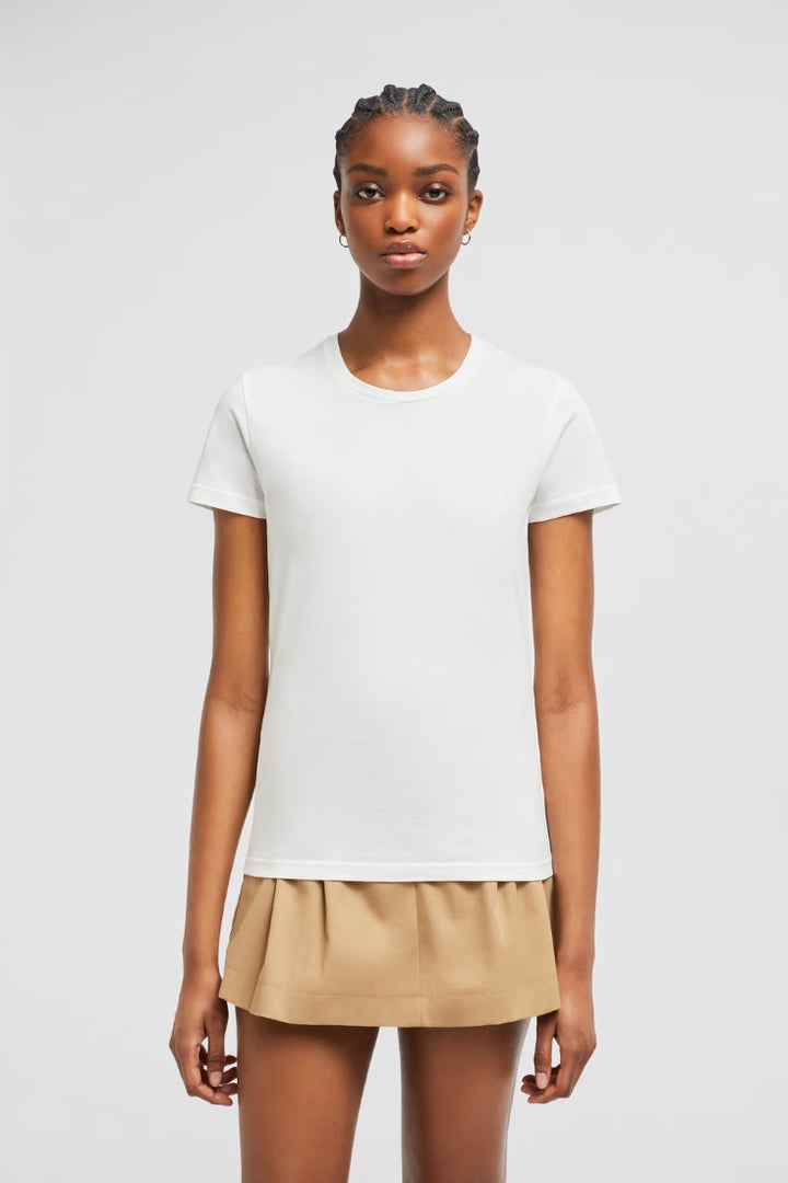MONCLER Logo Patch Cotton Jersey T-Shirt - Dale