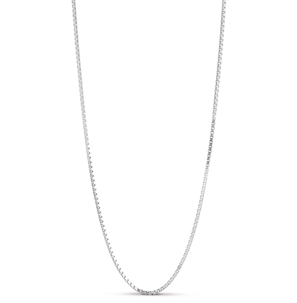 ENAMEL Box Chain Necklace Silver - Dale