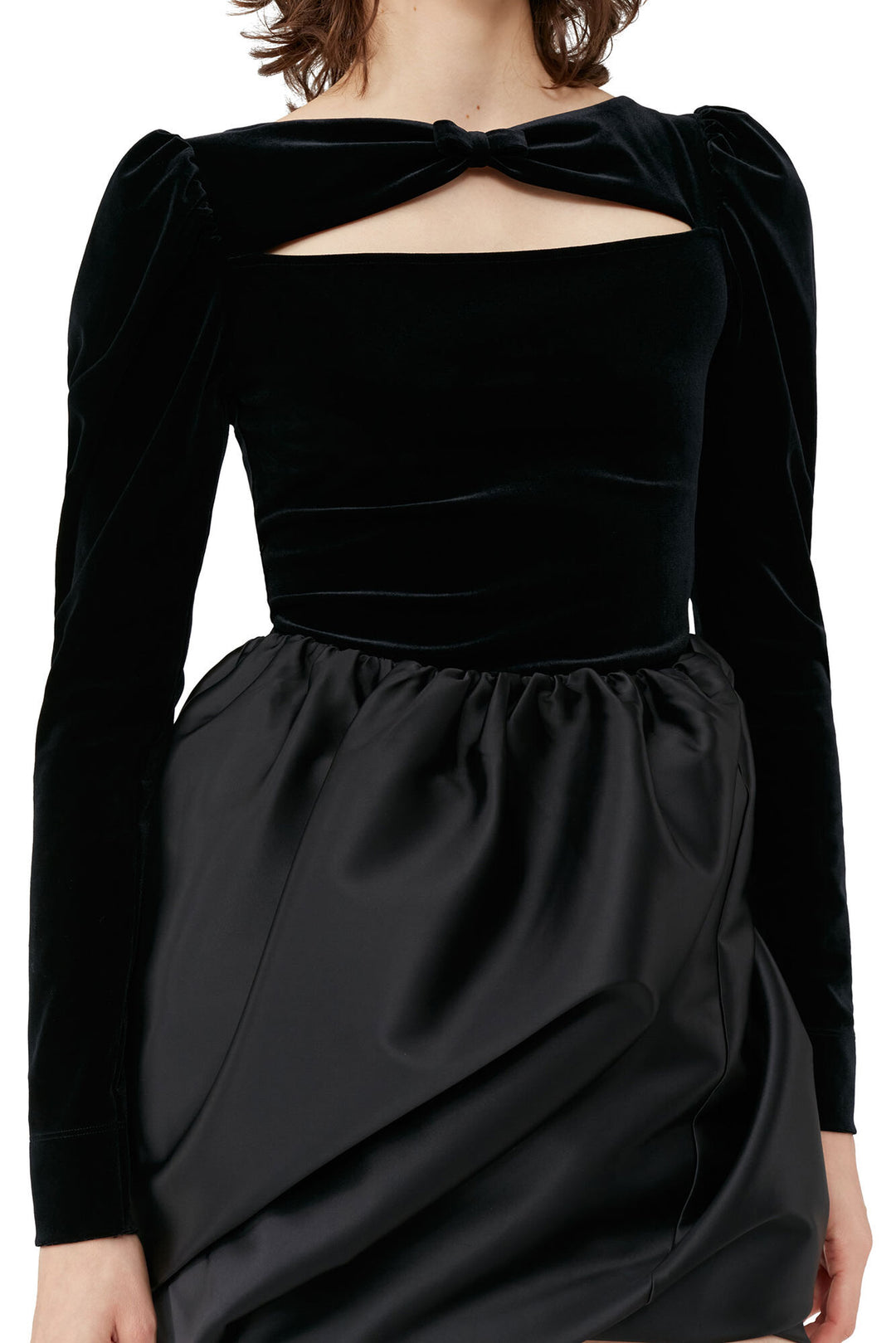 GANNI Velvet Jersey Bodystocking - Dale