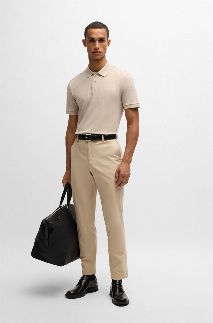 BOSS Pallas Pique Open White - Dale