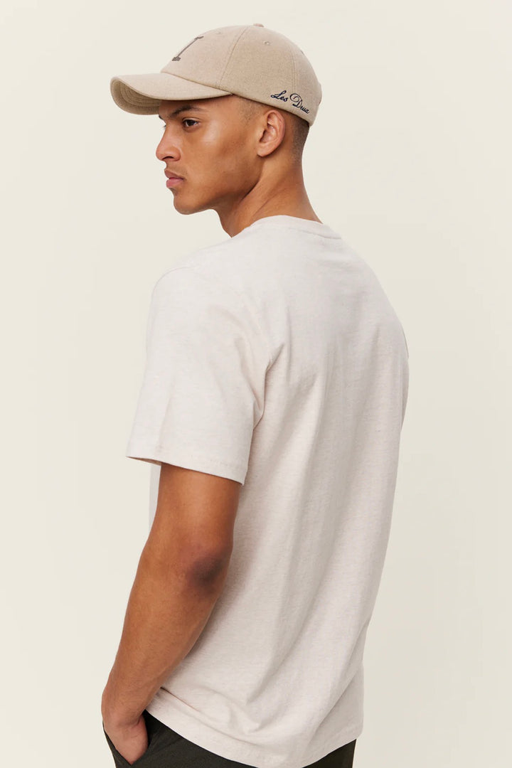 LES DEUX Dexter T-shirt Oatmeal Melange - Dale