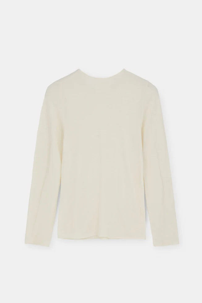 AIAYU Gentle Cashmere Long Sleeve Pure Ecru - Dale