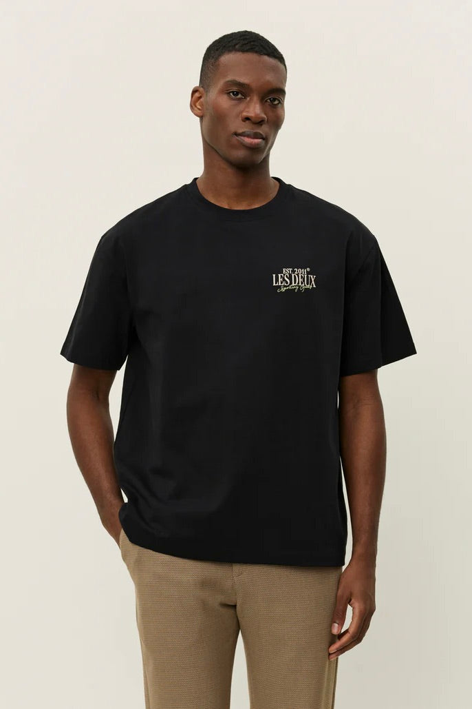 LES DEUX Allen T-Shirt Black - Dale
