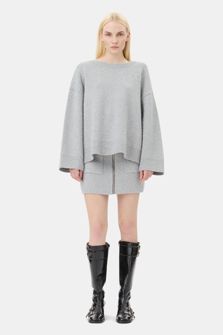 GANNI Sparkle Doubleface O-Neck - Dale