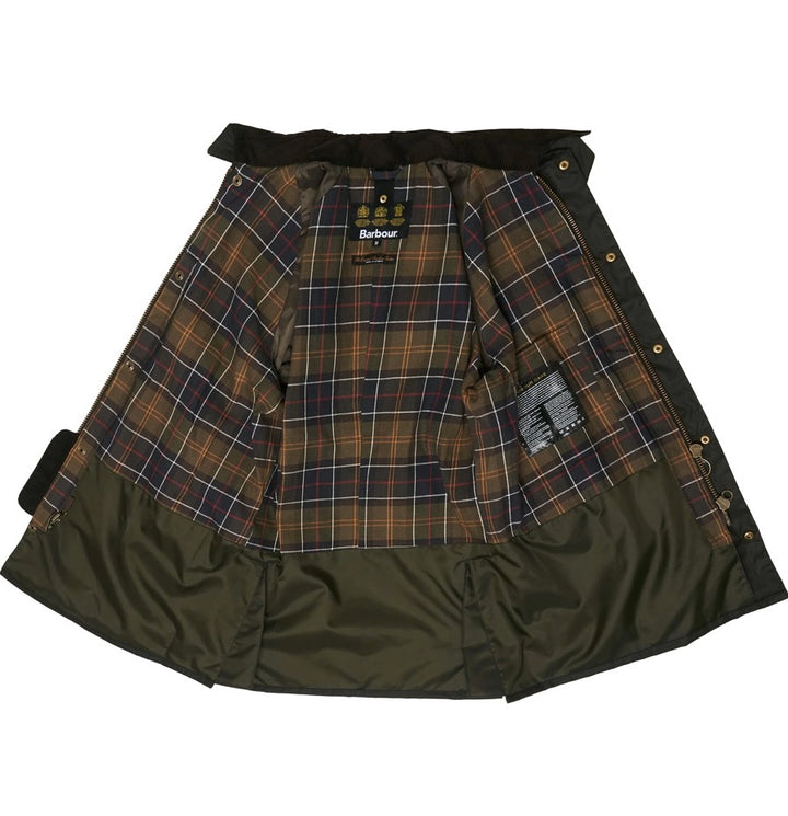 BARBOUR Ashby Waxed Jacket Olive - Dale