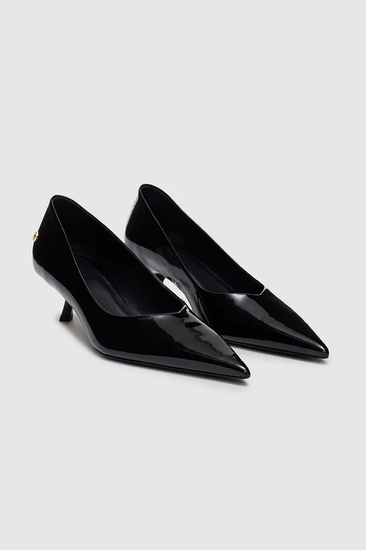 ANINE BING Hilda Pumps - Black Patent - Dale