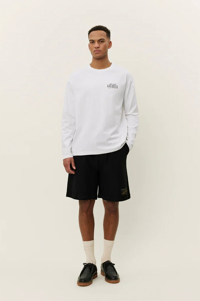 LES DEUX Allen Long Sleeve T-Shirt White - Dale