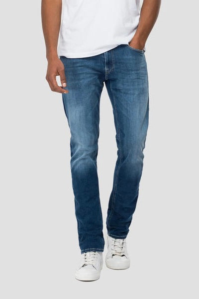 REPLAY Anbass Hyperflex Jeans Dark Blue - Dale