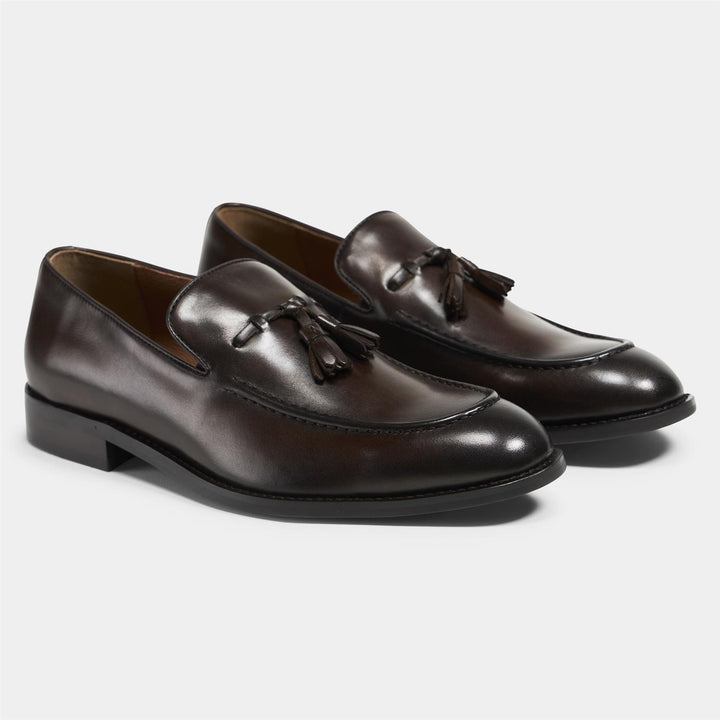 TGA Tassle Loafer Dk Brown - Dale