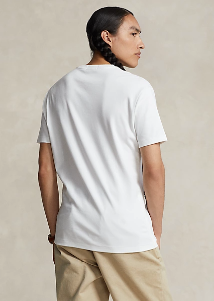 POLO RALPH LAUREN Custom Slim Fit Soft Cotton T-Shirt White - Dale