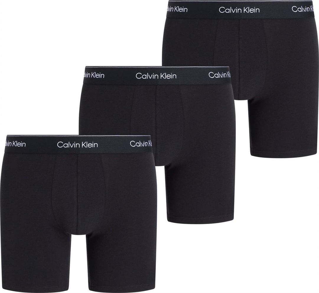 CALVIN KLEIN UNDERWEAR BOXER BRIEF 3PK BLACK - Dale