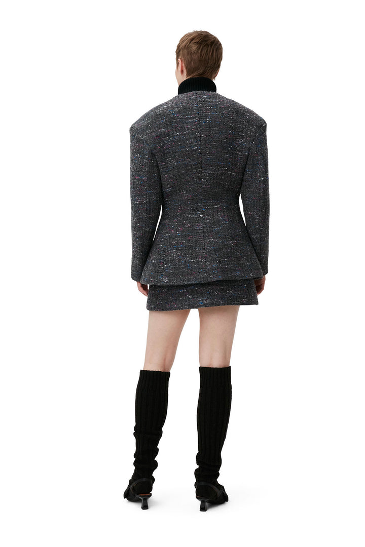 GANNI - Multi Wool Fitted Blazer - Dale