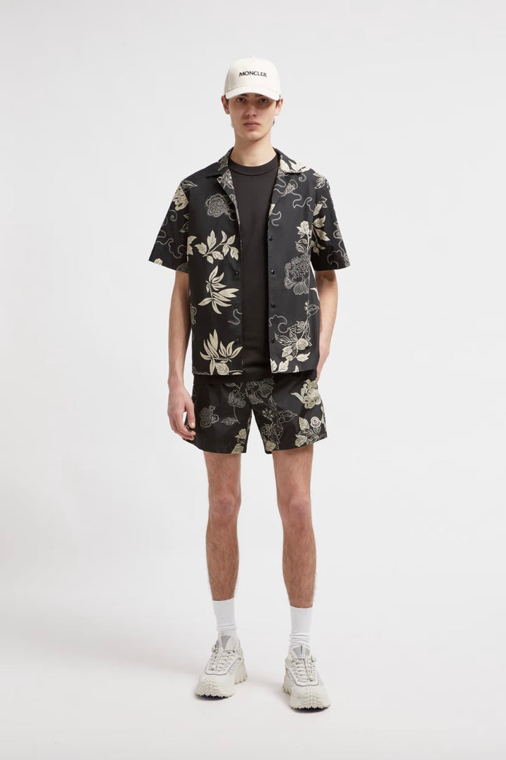MONCLER Floral Print Swim Shorts - Dale