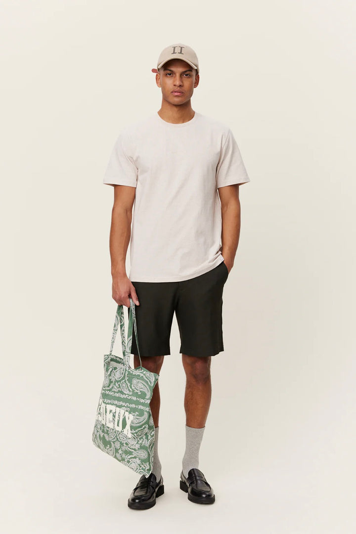 LES DEUX Dexter T-shirt Oatmeal Melange - Dale