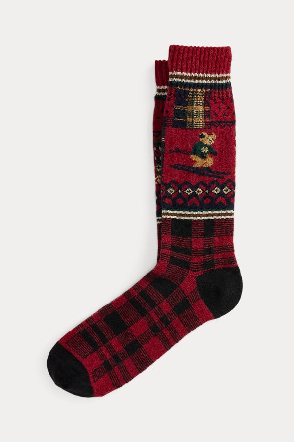 Patchwork Crew Sock