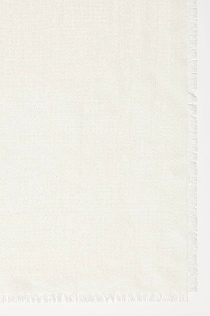 MAX MARA Curvone Jacquard-knit Wool and Silk Scarf Ivory - Dale