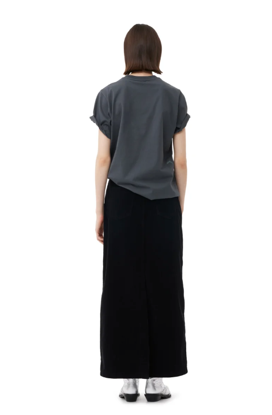 GANNI Washed Corduroy Long Skirt - Dale