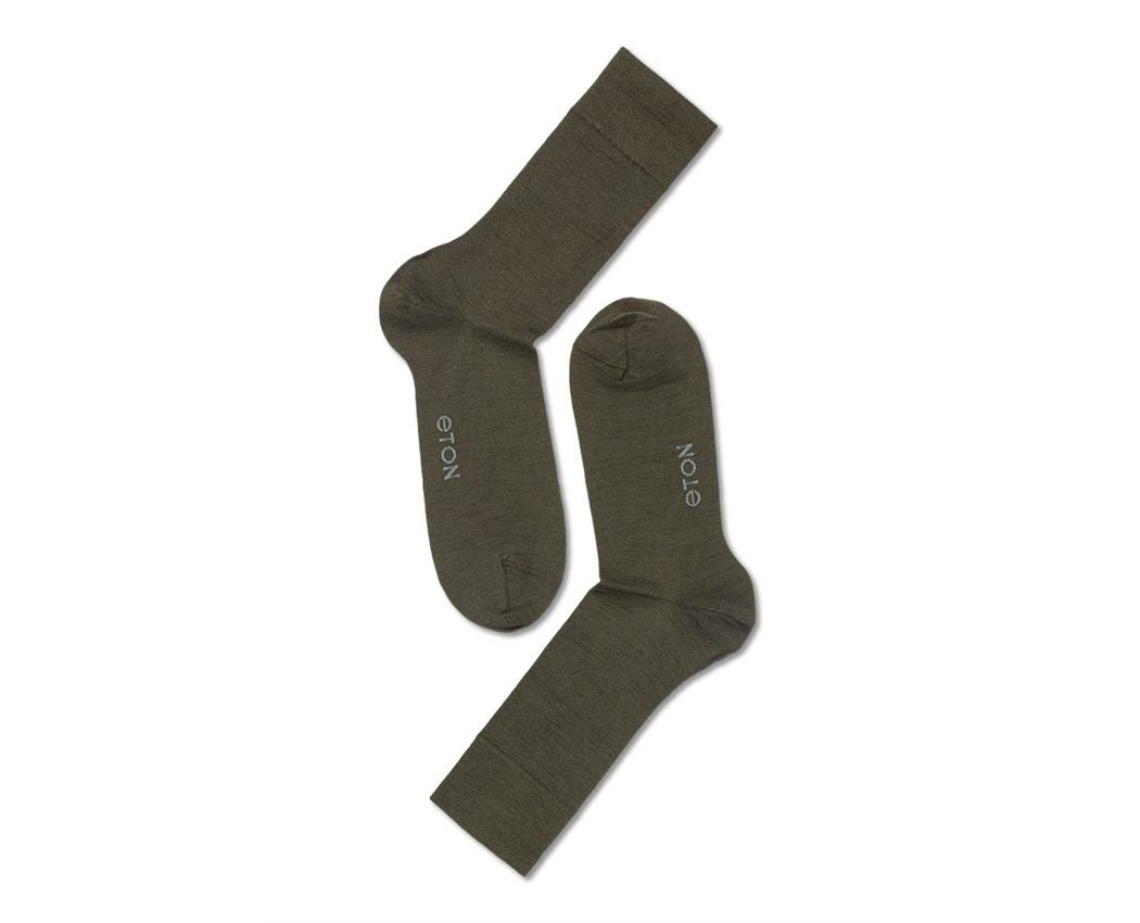 ETON Fine Wool Plain Olive 41-45 - Dale