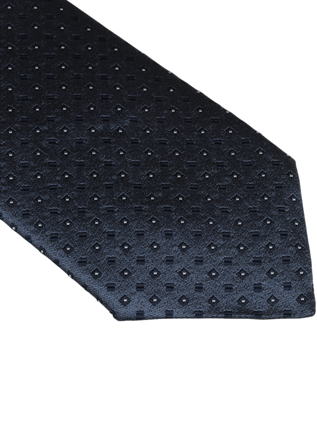 STENSTRÖMS Blue Pattern Silk Tie - Dale