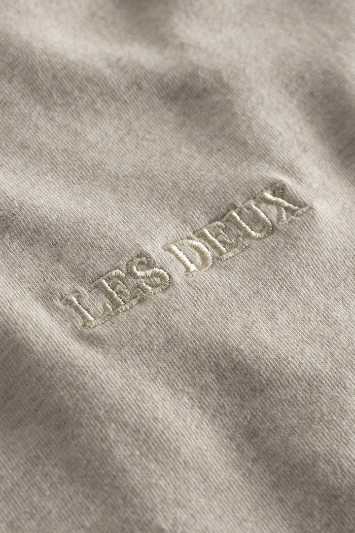 LES DEUX Dexter T-shirt Oatmeal Melange - Dale