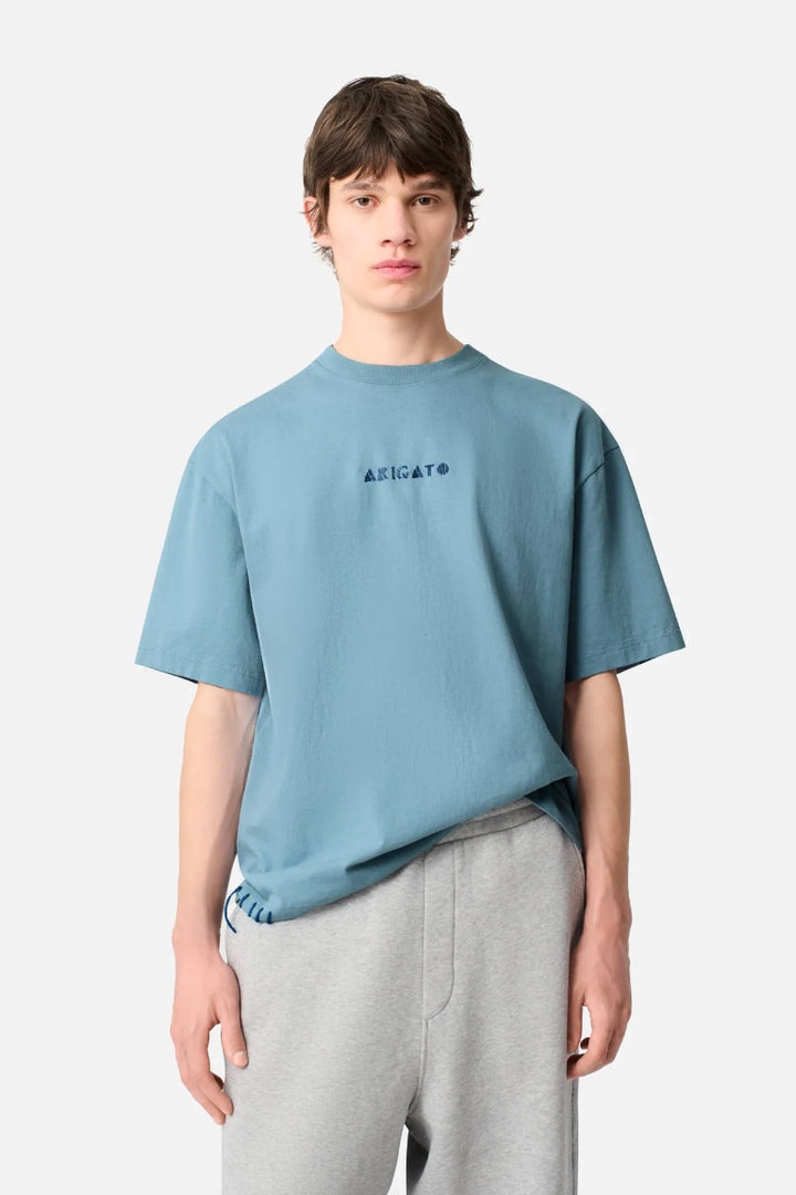 AXEL ARIGATO Threaded T-Shirt Dusty Blue - Dale