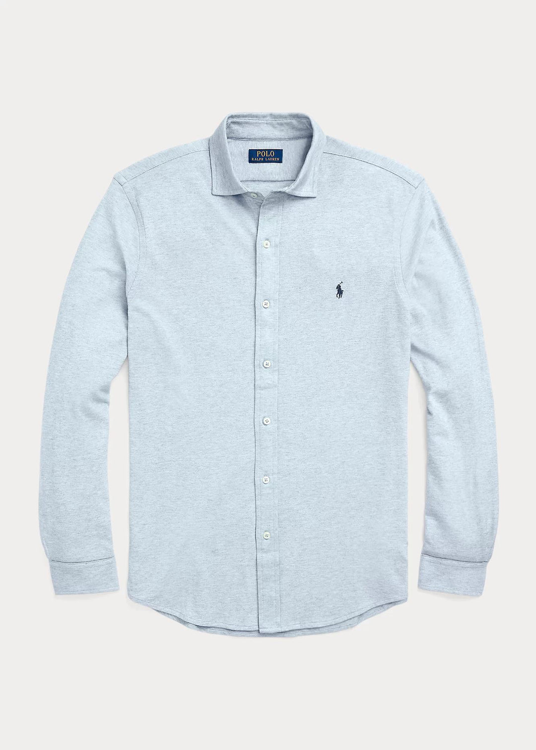 POLO RALPH LAUREN Jacquard-Textured Mesh Shirt Isle Heather - Dale