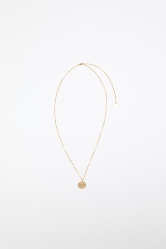 ACNE STUDIOS Denim Rivet Necklace Semi Matt Gold - Dale