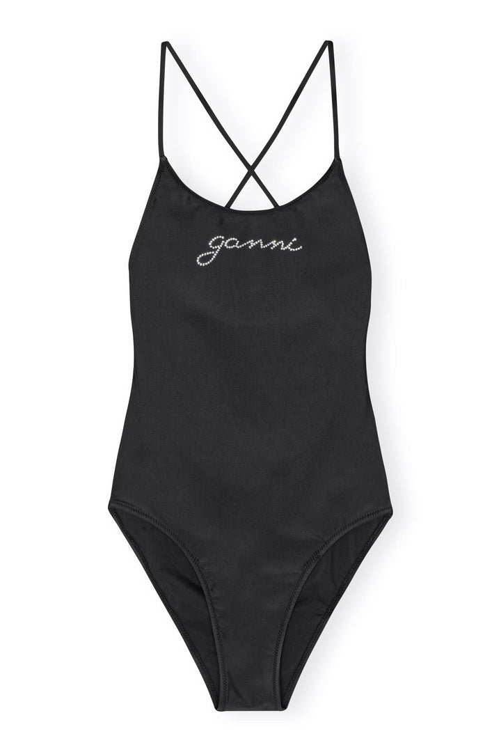 GANNI Graphic Tie String Swimsuit - Dale