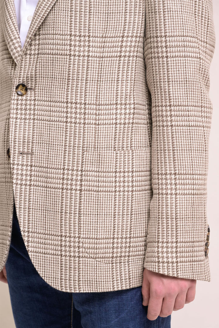 LARDINI MAN JACKET SPECIAL LINE DROP 7 REG BEIGE - Dale