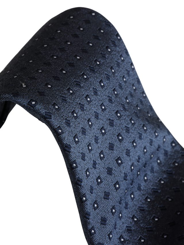 STENSTRÖMS Blue Pattern Silk Tie - Dale