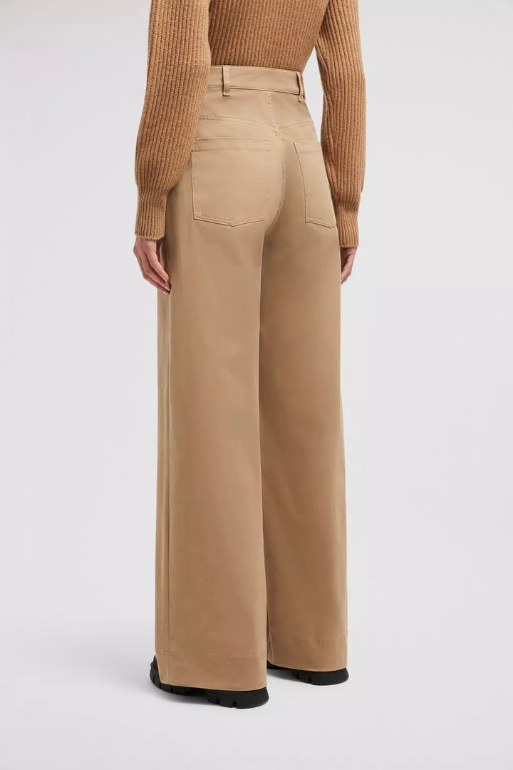 MONCLER Gabardine Trousers Beige - Dale