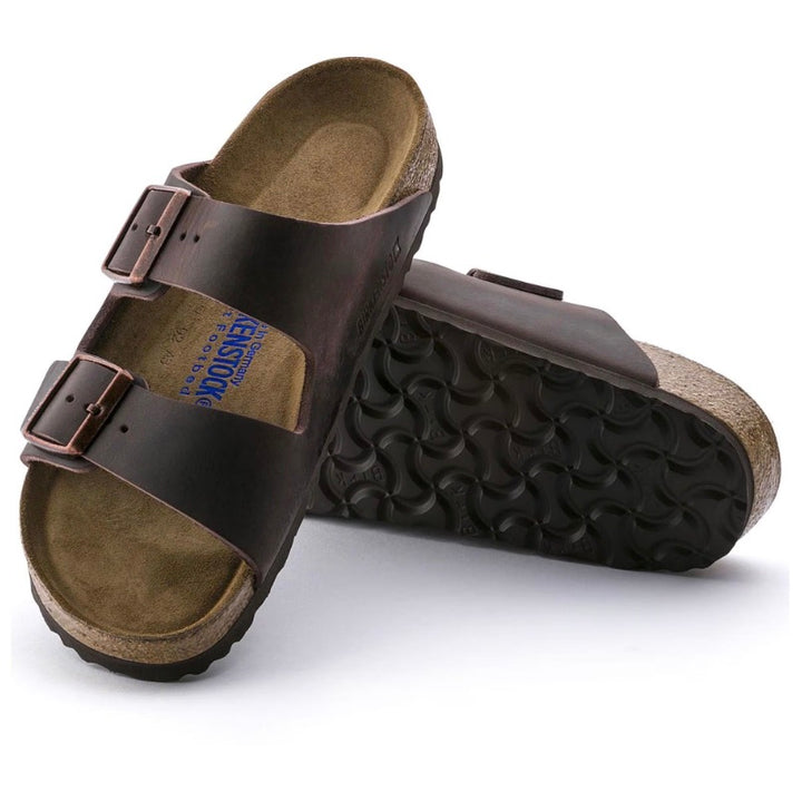 BIRKENSTOCK Arizona Soft Footbed Natural Oiled Habana Leather Herre - Dale