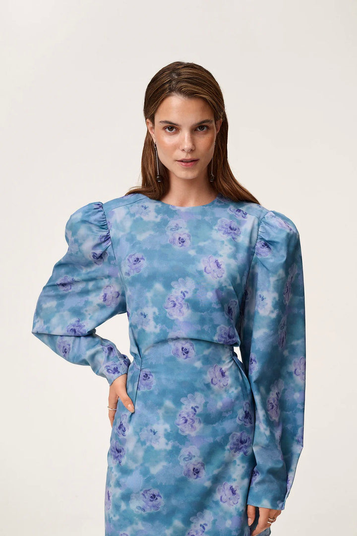ADOORE Cannes Mini Dress Dusty Blue - Dale