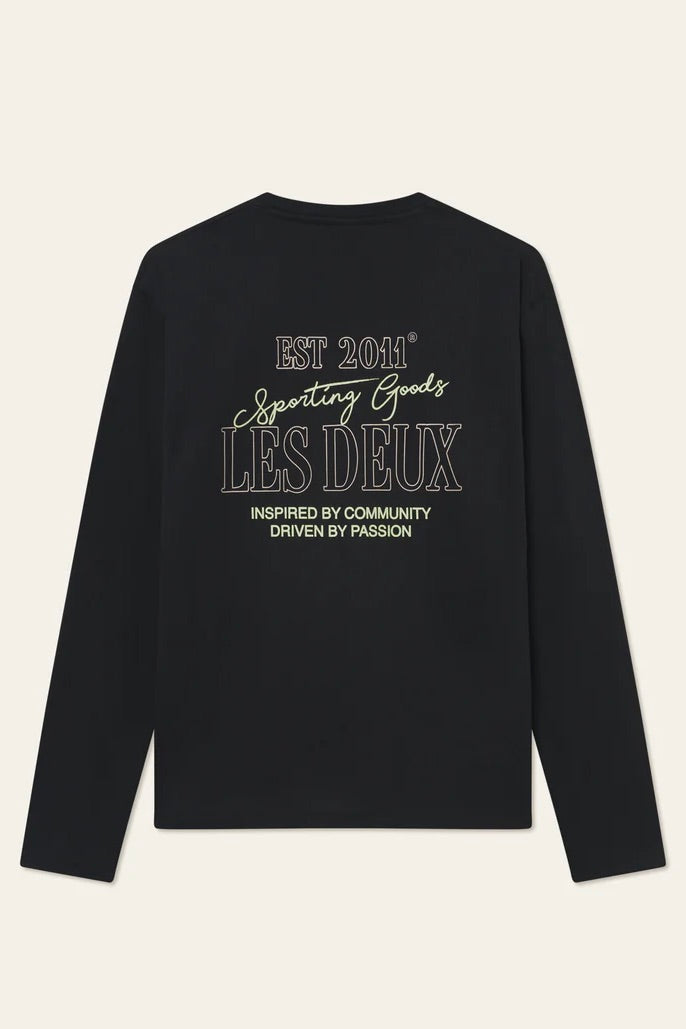 LES DEUX Allen Long Sleeve T-Shirt Black - Dale