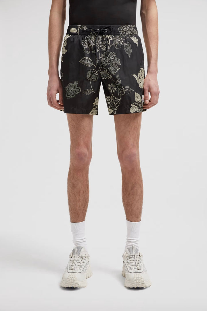 MONCLER Floral Print Swim Shorts - Dale