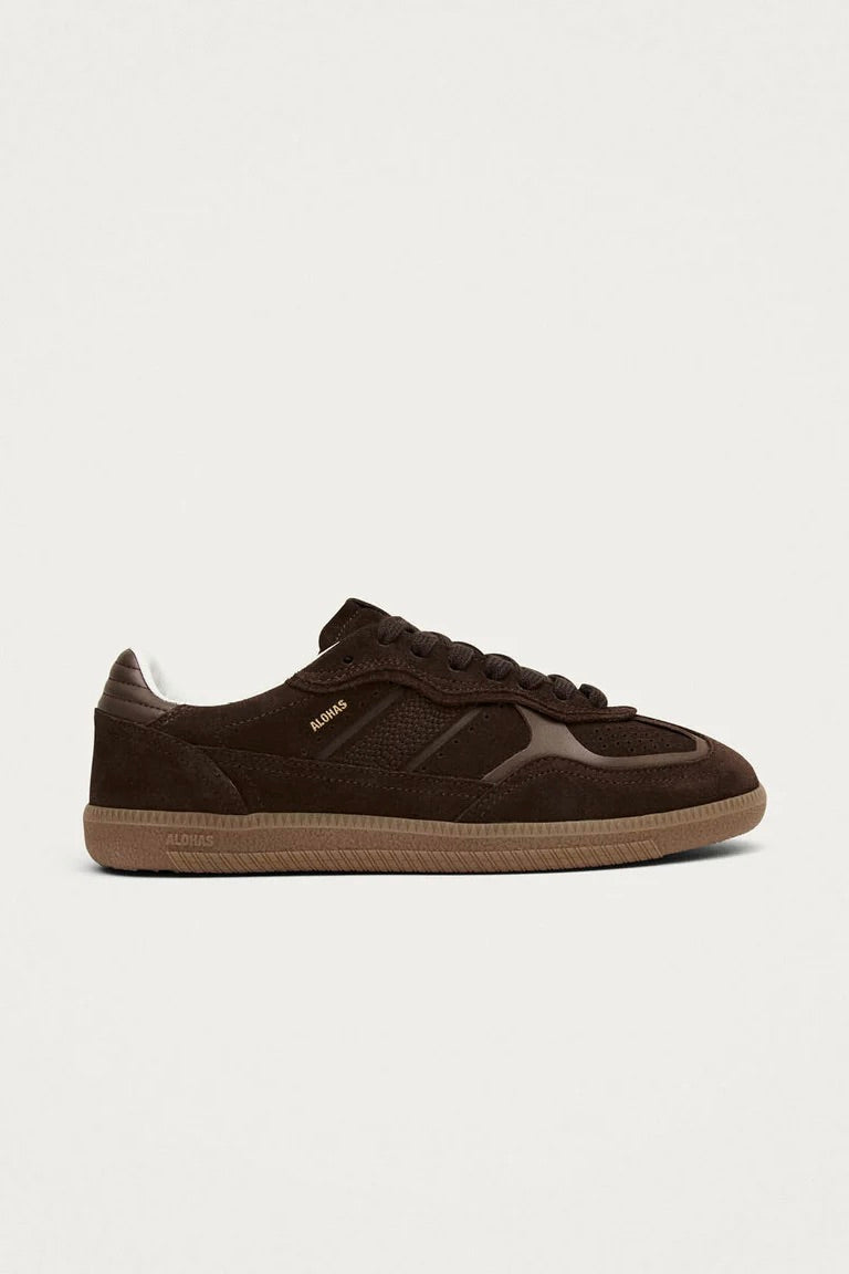 ALOHAS Tb.490 Rife Chocolate Brown Leather Sneakers - Dale