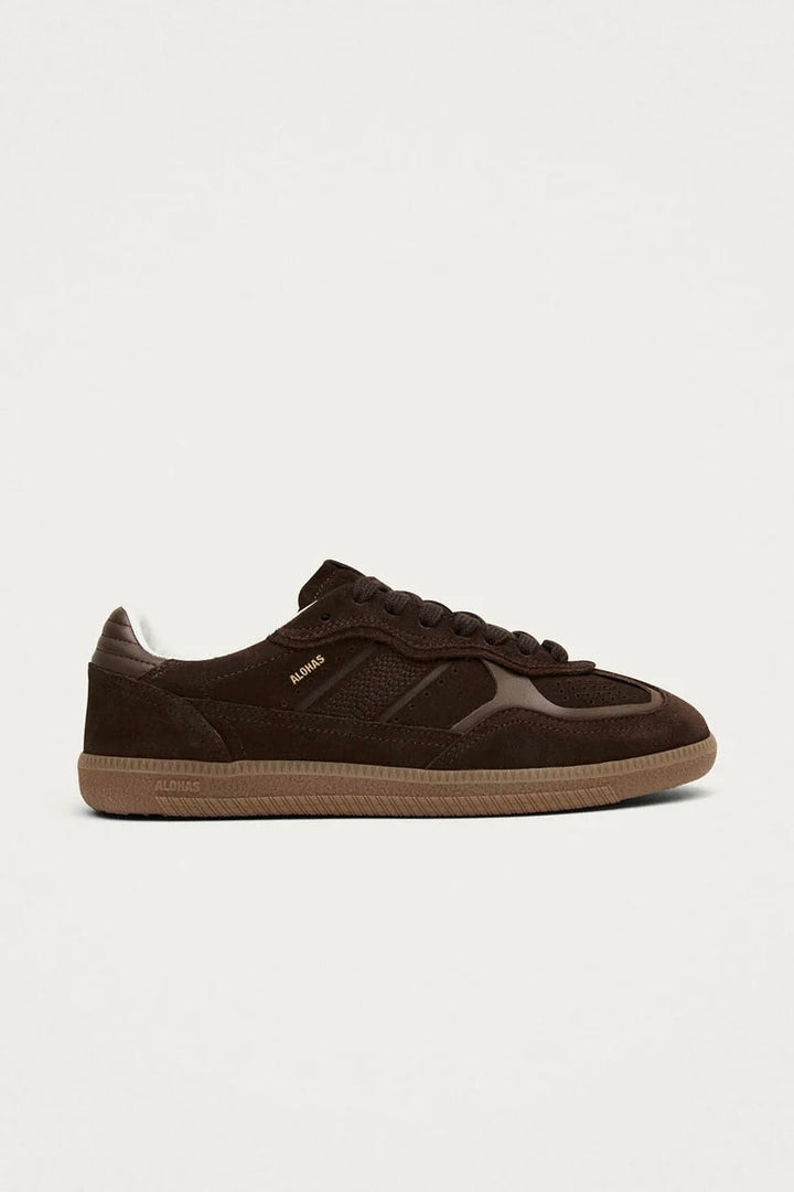 ALOHAS Tb.490 Rife Chocolate Brown Leather Sneakers - Dale