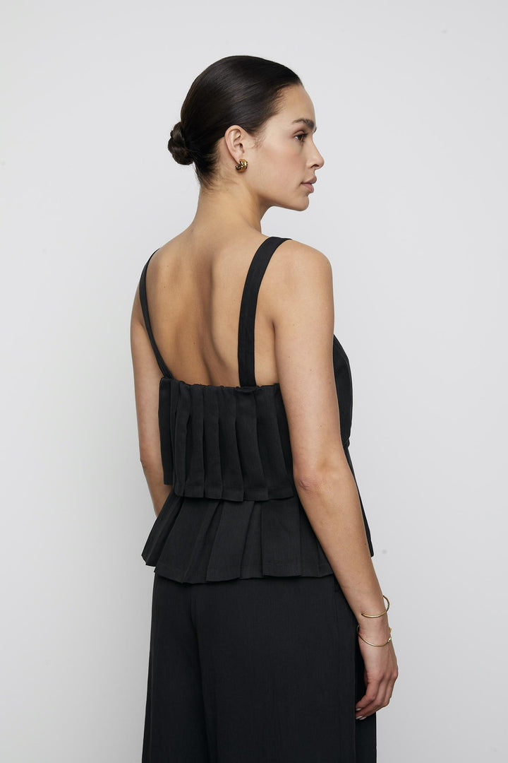 CAMILLA PIHL Malou Top Soft Black - Dale