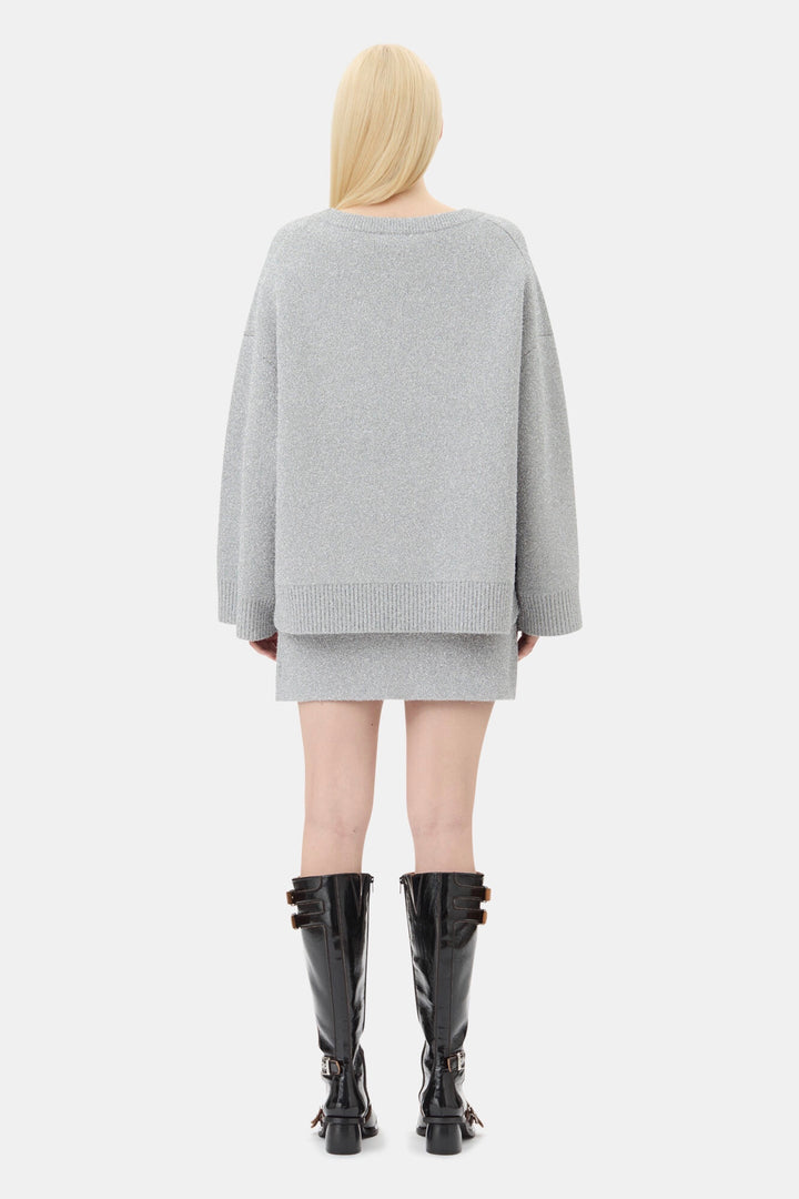 GANNI Sparkle Doubleface O-Neck - Dale