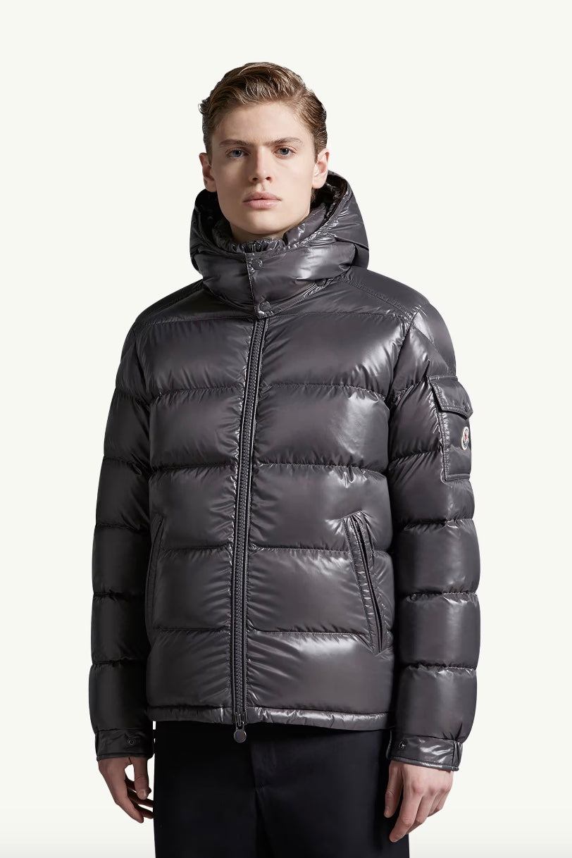 MONCLER Moncler Maya Short Down Jacket Charcoal - Dale