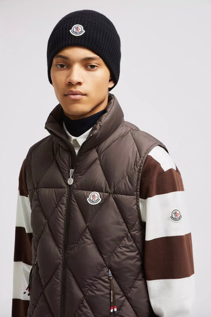 MONCLER Cashmere Blend Beanie Black - Dale