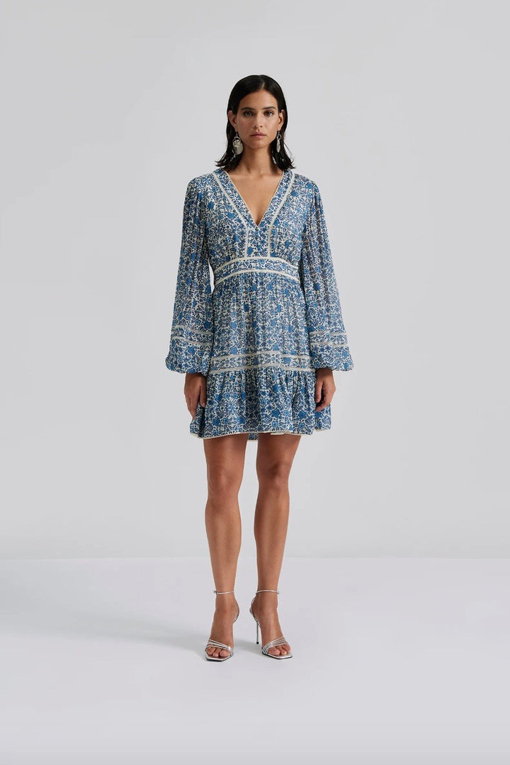 BY MALINA Ariella Printed Ruffled mini dress - Dale