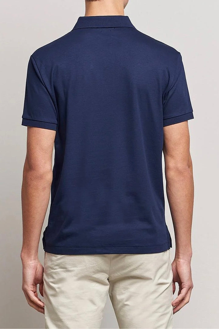 POLO RALPH LAUREN SLIM FIT PIMA POLO REFINED NAVY - Dale