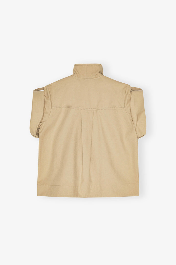 GANNI Stretch Cotton Blouse - Dale