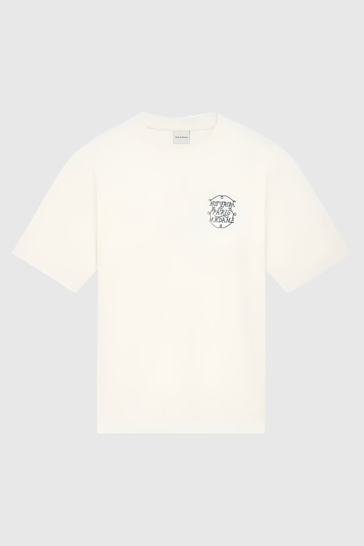 Drôle de Monsieur Le Tshirt Slogan Tresses Offwhite - Dale