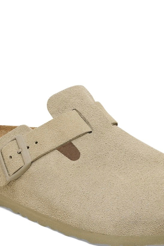 BIRKENSTOCK Boston Suede Leather Faded Khaki - Dale