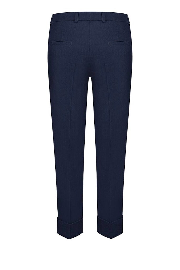 CAMBIO Krystal Linen Pants Blue/Black - Dale