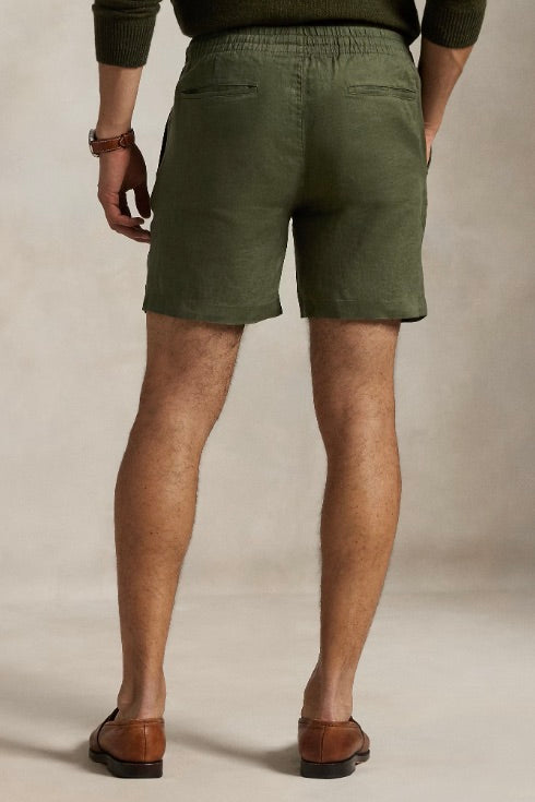 POLO RALPH LAUREN Polo Prepster Linen Short New Olive - Dale